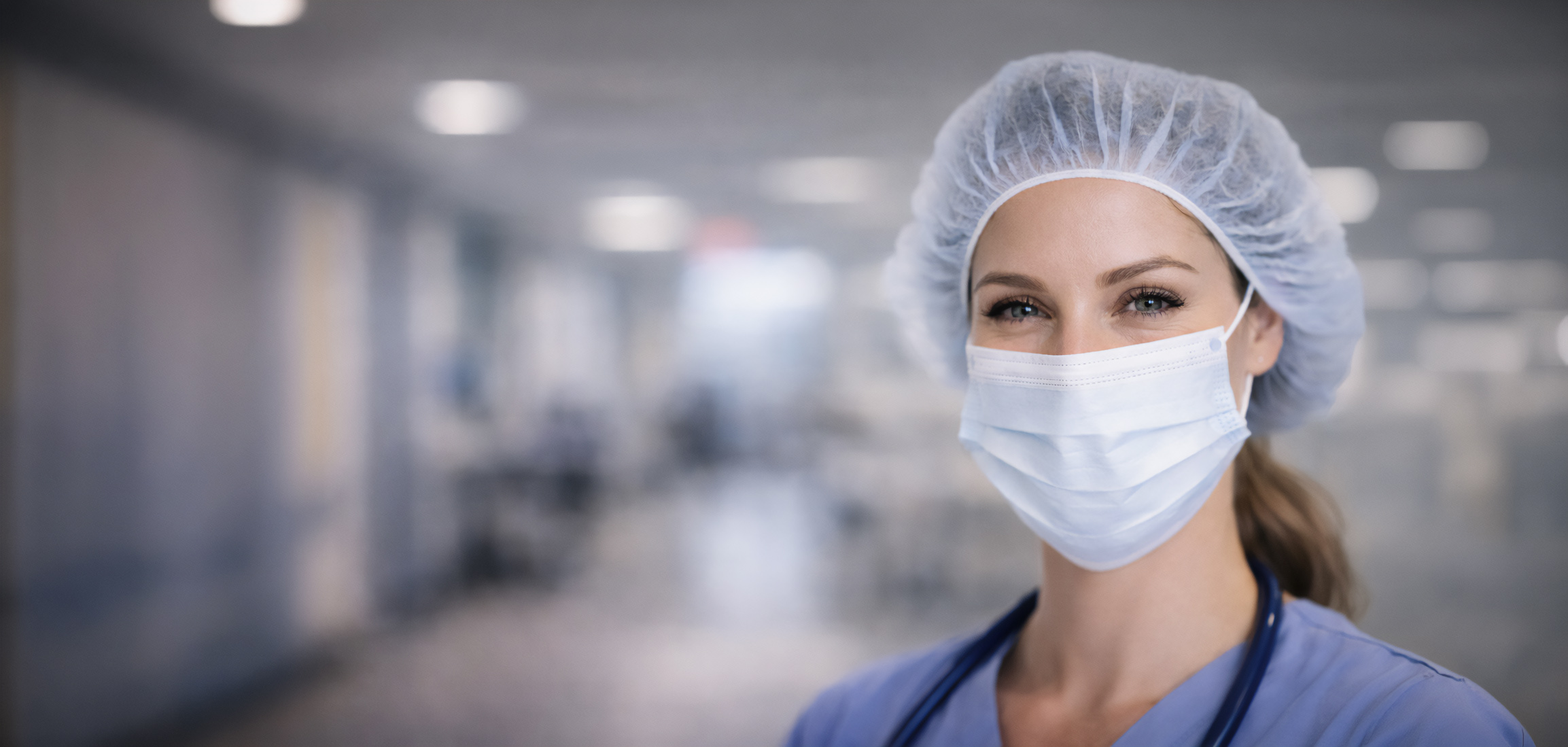 Smiling healthcare worker